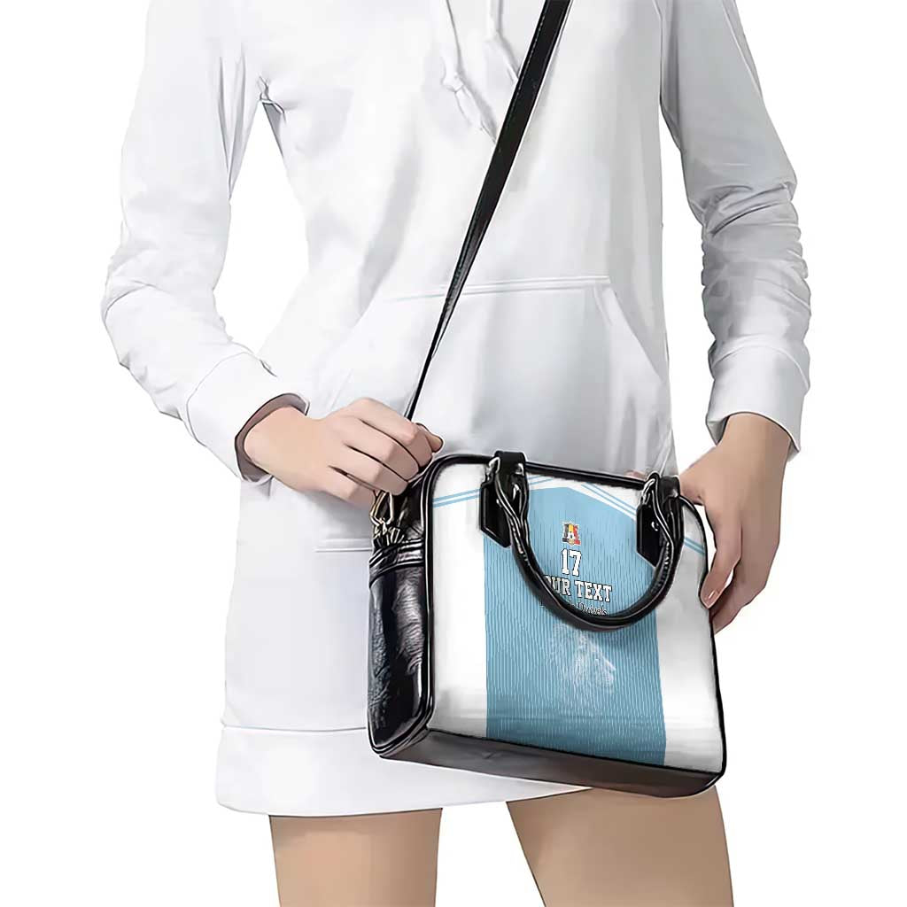 Custom Belgium Football We are Champions Shoulder Handbag Blue Style Come on De Rode Duivels