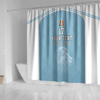 Custom Belgium Football We are Champions Shower Curtain Blue Style Come on De Rode Duivels