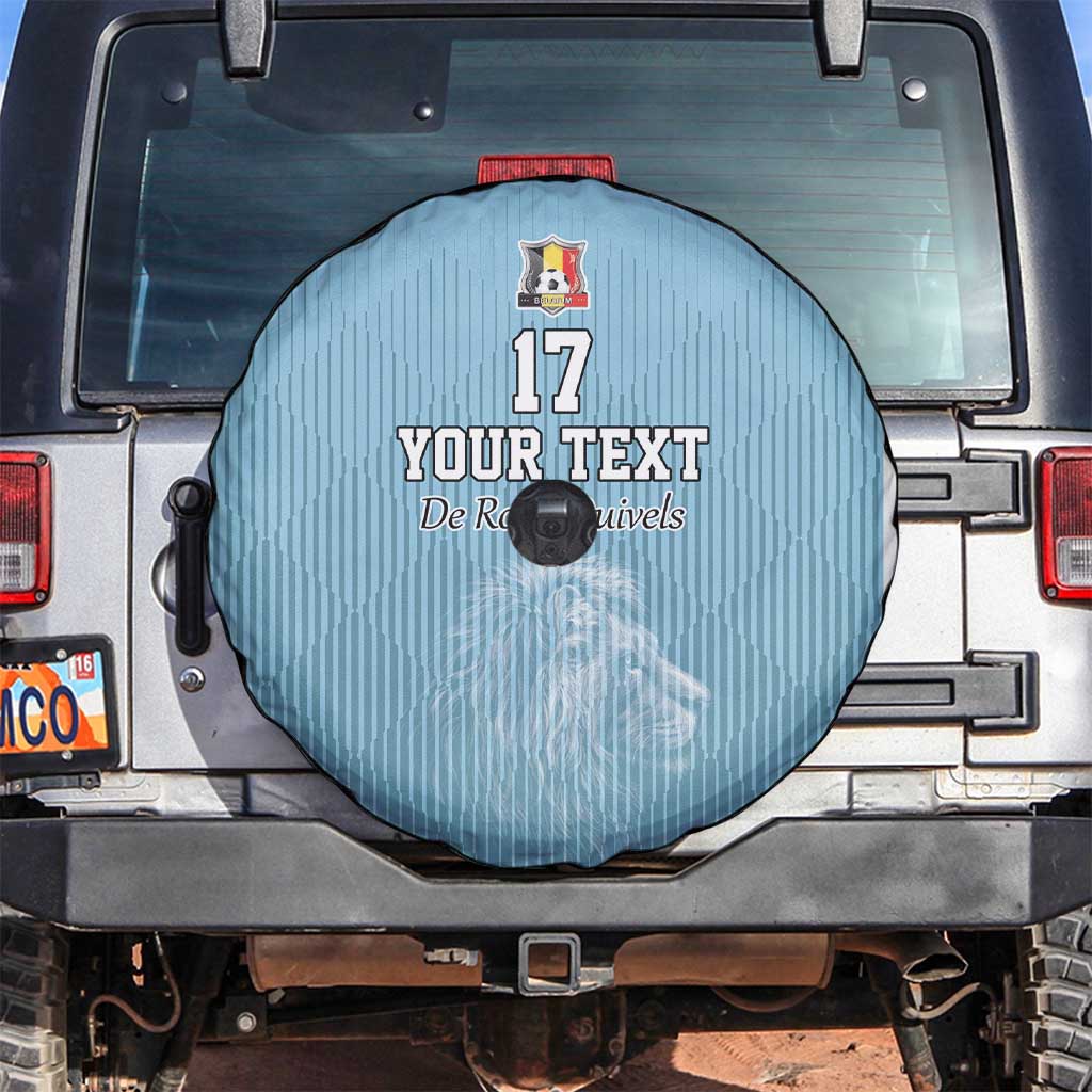 Custom Belgium Football We are Champions Spare Tire Cover Blue Style Come on De Rode Duivels