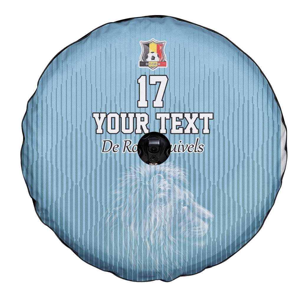 Custom Belgium Football We are Champions Spare Tire Cover Blue Style Come on De Rode Duivels
