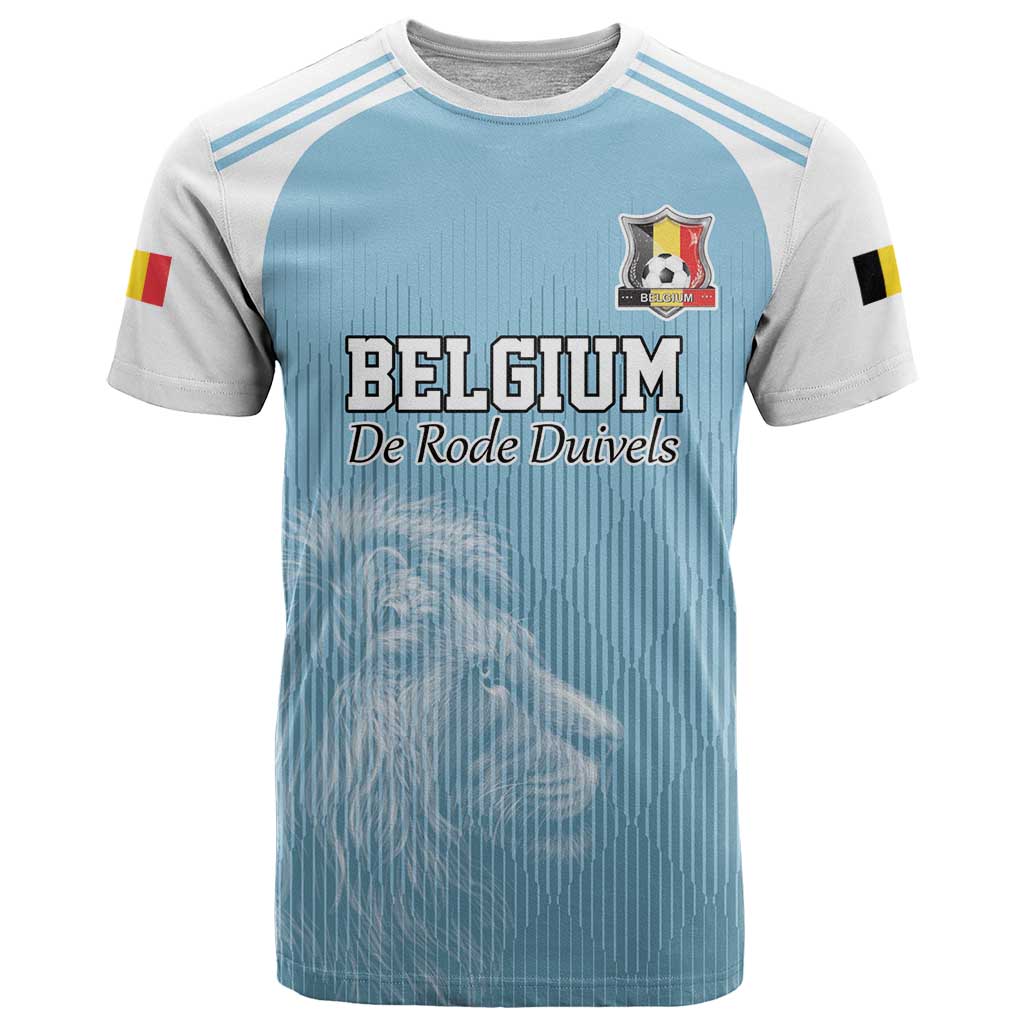 Custom Belgium Football We are Champions T Shirt Blue Style Come on De Rode Duivels