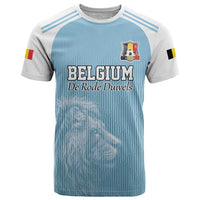 Custom Belgium Football We are Champions T Shirt Blue Style Come on De Rode Duivels