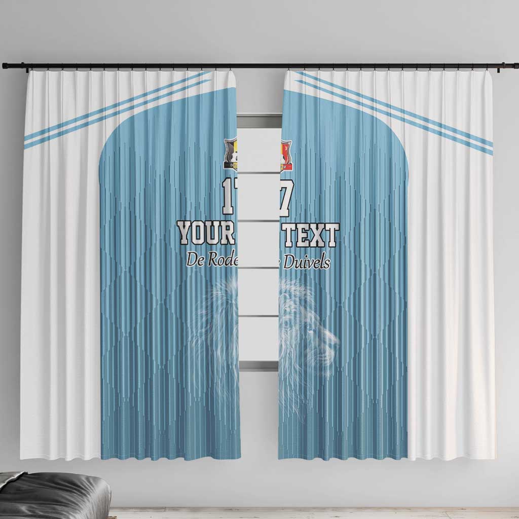 Custom Belgium Football We are Champions Window Curtain Blue Style Come on De Rode Duivels