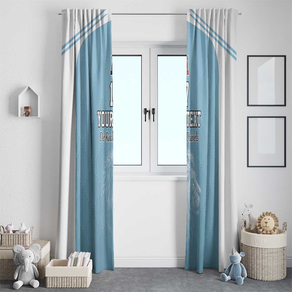 Custom Belgium Football We are Champions Window Curtain Blue Style Come on De Rode Duivels