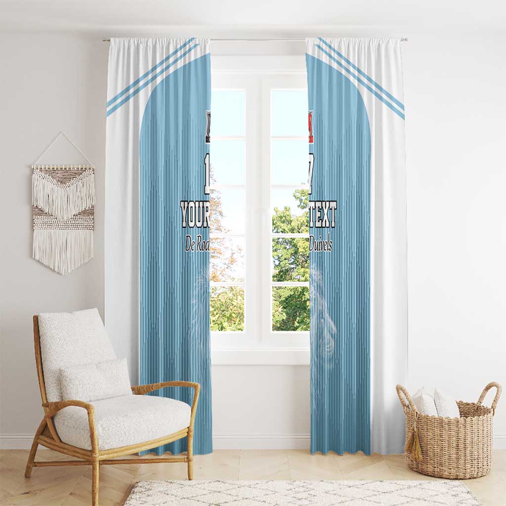Custom Belgium Football We are Champions Window Curtain Blue Style Come on De Rode Duivels