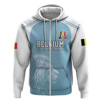 Custom Belgium Football We are Champions Zip Hoodie Blue Style Come on De Rode Duivels