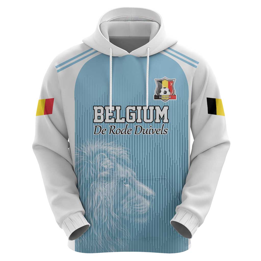 Custom Belgium Football We are Champions Zip Hoodie Blue Style Come on De Rode Duivels