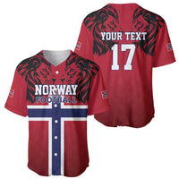 Custom Norway Football Baseball Jersey Lion Sporty Style
