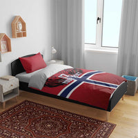 Custom Norway Football Bedding Set Lion Sporty Style