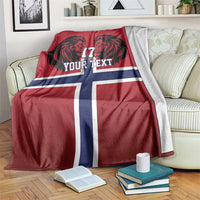 Custom Norway Football Blanket Lion Sporty Style