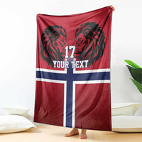 Custom Norway Football Blanket Lion Sporty Style