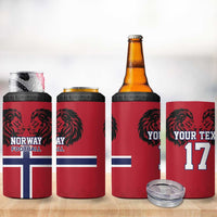 Custom Norway Football 4 in 1 Can Cooler Tumbler Lion Sporty Style