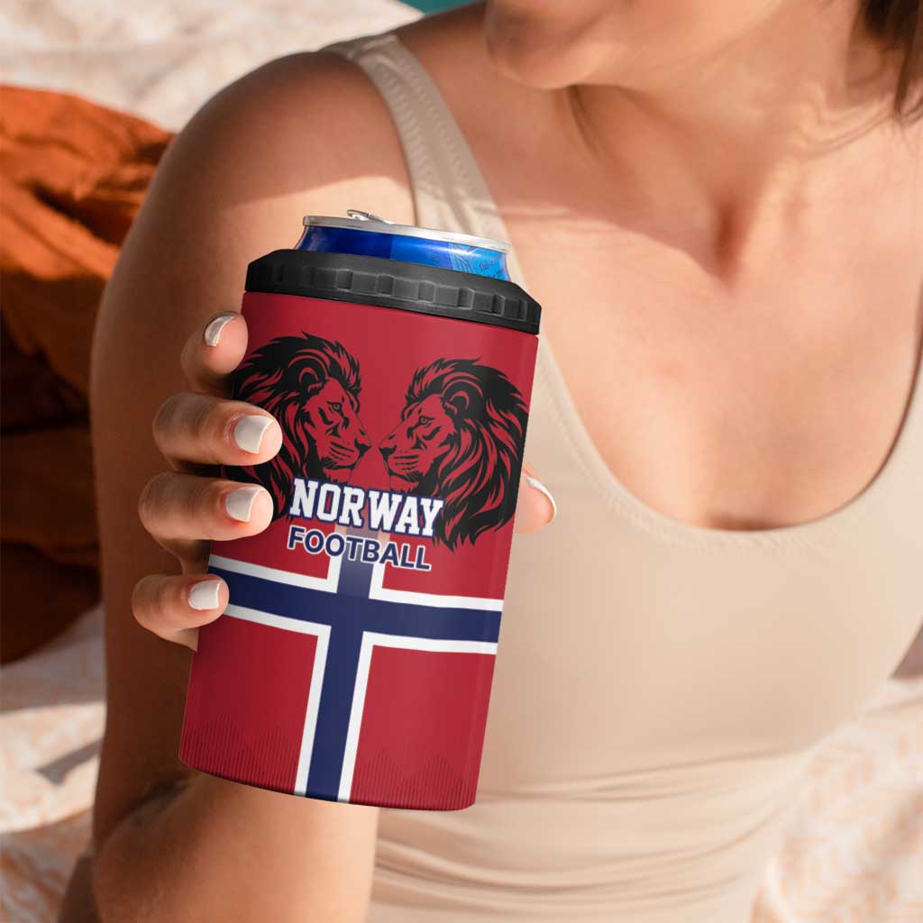 Custom Norway Football 4 in 1 Can Cooler Tumbler Lion Sporty Style