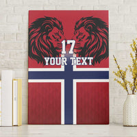 Custom Norway Football Canvas Wall Art Lion Sporty Style