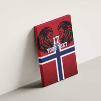 Custom Norway Football Canvas Wall Art Lion Sporty Style