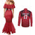 Custom Norway Football Couples Matching Mermaid Dress and Long Sleeve Button Shirt Lion Sporty Style
