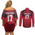Custom Norway Football Couples Matching Off Shoulder Short Dress and Long Sleeve Button Shirt Lion Sporty Style