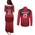 Custom Norway Football Couples Matching Puletasi and Long Sleeve Button Shirt Lion Sporty Style