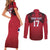 Custom Norway Football Couples Matching Short Sleeve Bodycon Dress and Long Sleeve Button Shirt Lion Sporty Style