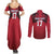 Custom Norway Football Couples Matching Summer Maxi Dress and Long Sleeve Button Shirt Lion Sporty Style