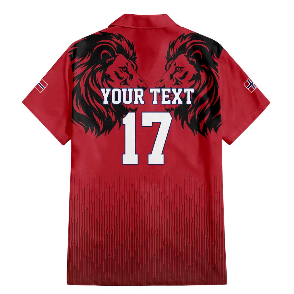 Custom Norway Football Family Matching Mermaid Dress and Hawaiian Shirt Lion Sporty Style