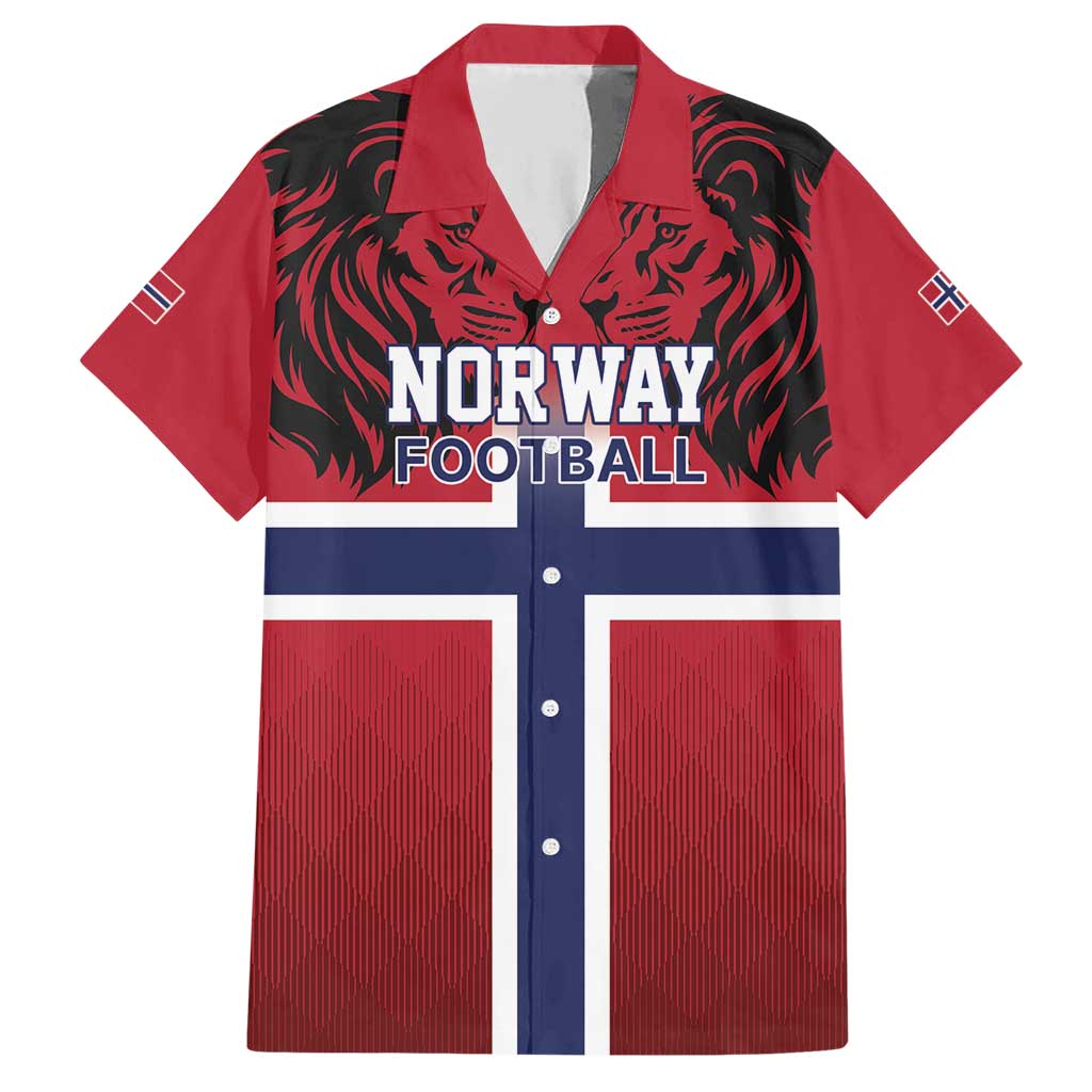 Custom Norway Football Family Matching Short Sleeve Bodycon Dress and Hawaiian Shirt Lion Sporty Style