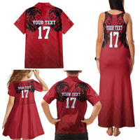 Custom Norway Football Family Matching Tank Maxi Dress and Hawaiian Shirt Lion Sporty Style