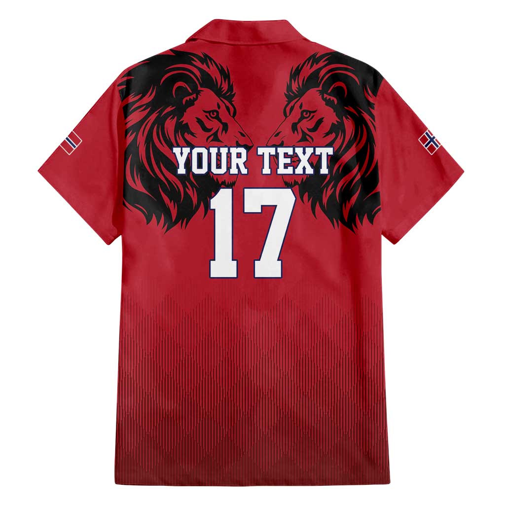 Custom Norway Football Family Matching Tank Maxi Dress and Hawaiian Shirt Lion Sporty Style