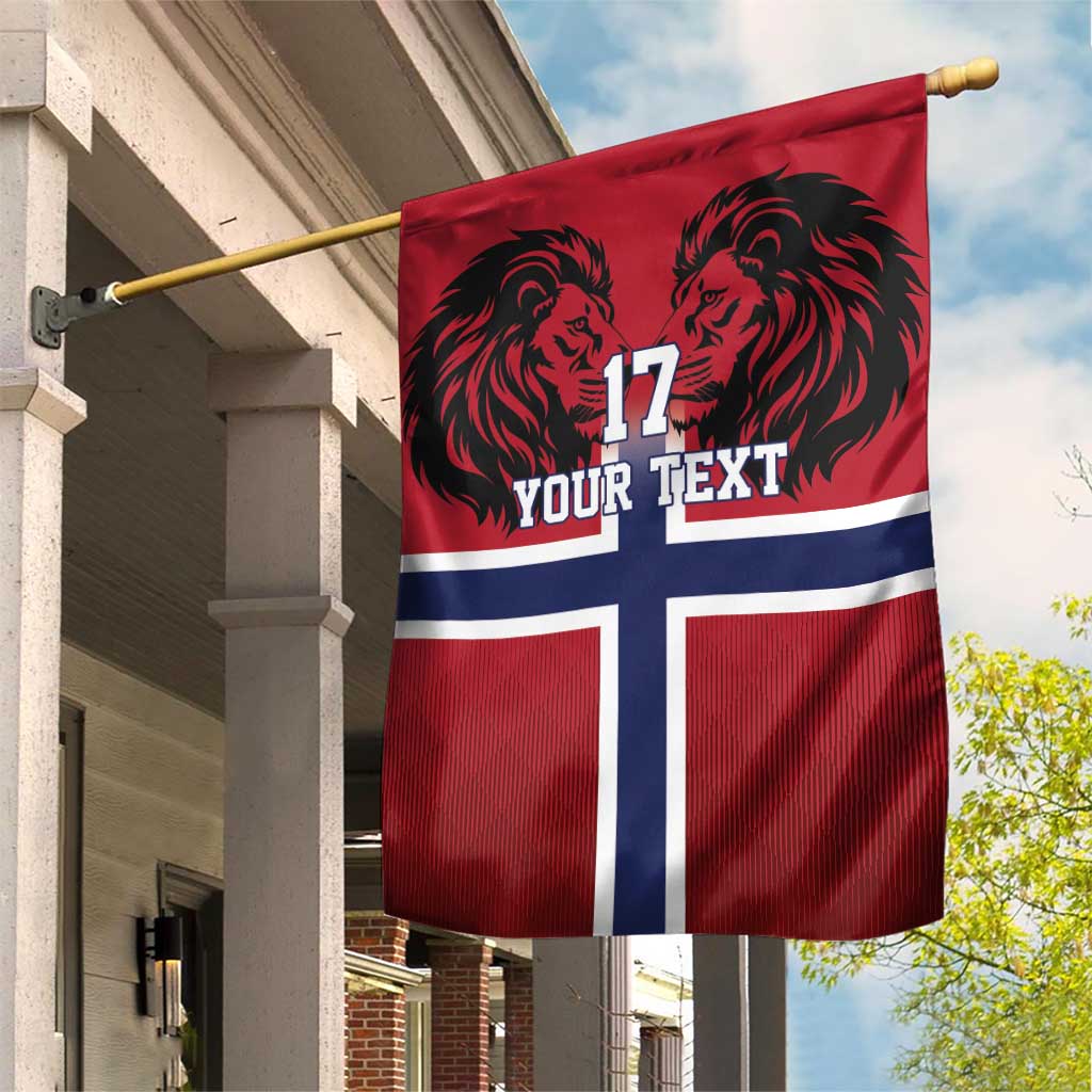 Custom Norway Football Garden Flag Lion Sporty Style