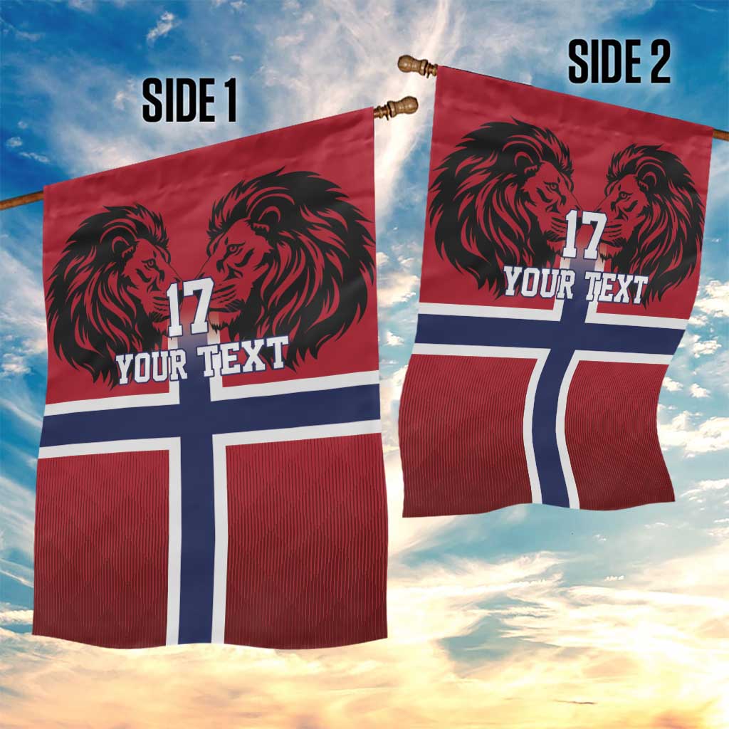 Custom Norway Football Garden Flag Lion Sporty Style