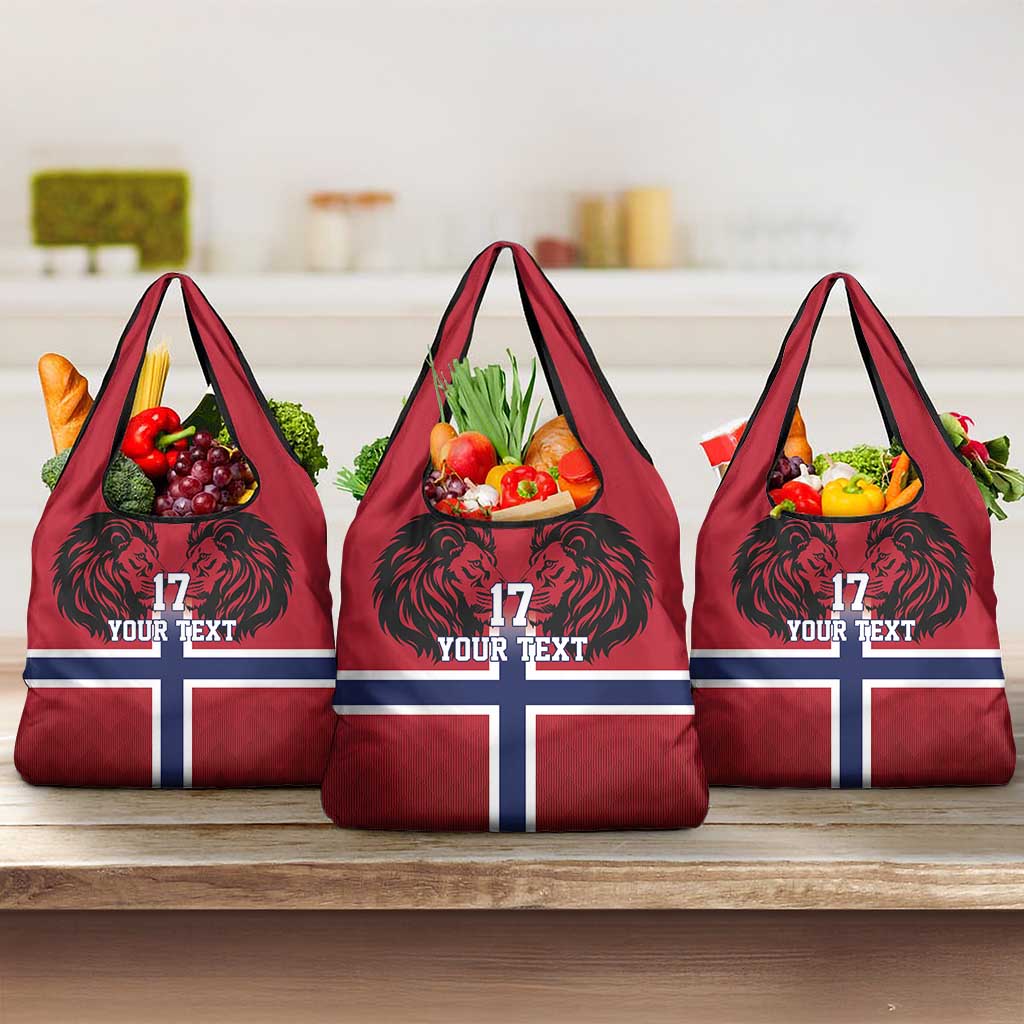 Custom Norway Football Grocery Bag Lion Sporty Style