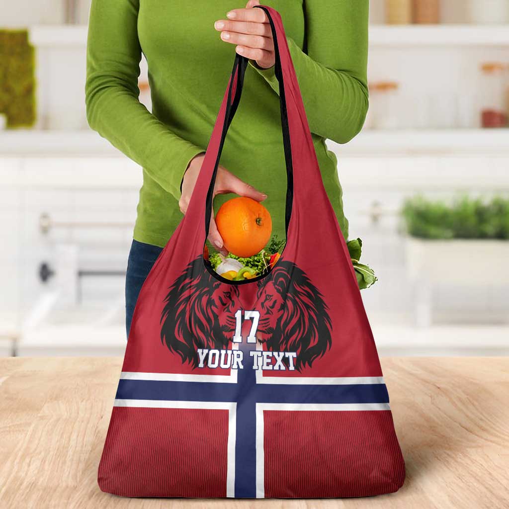 Custom Norway Football Grocery Bag Lion Sporty Style