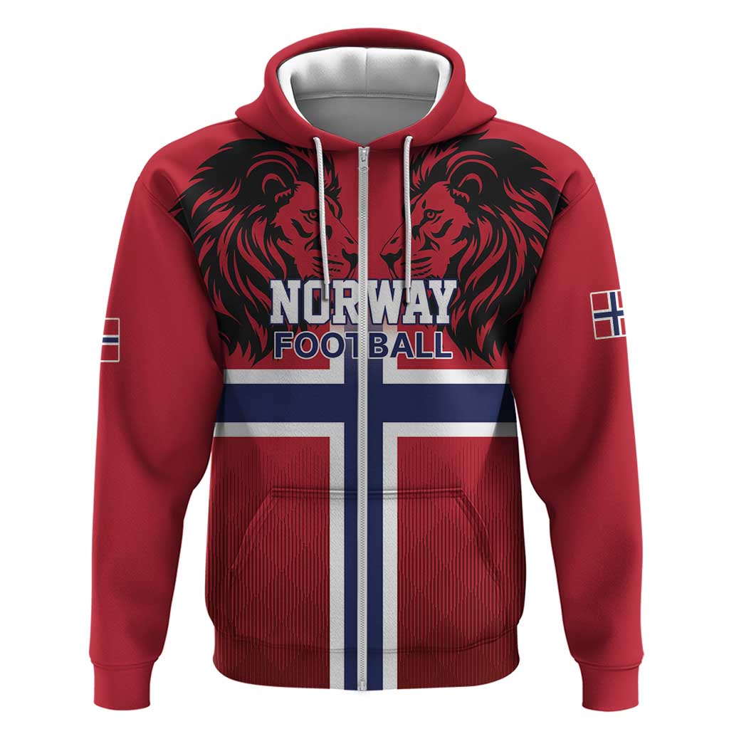 Custom Norway Football Hoodie Lion Sporty Style