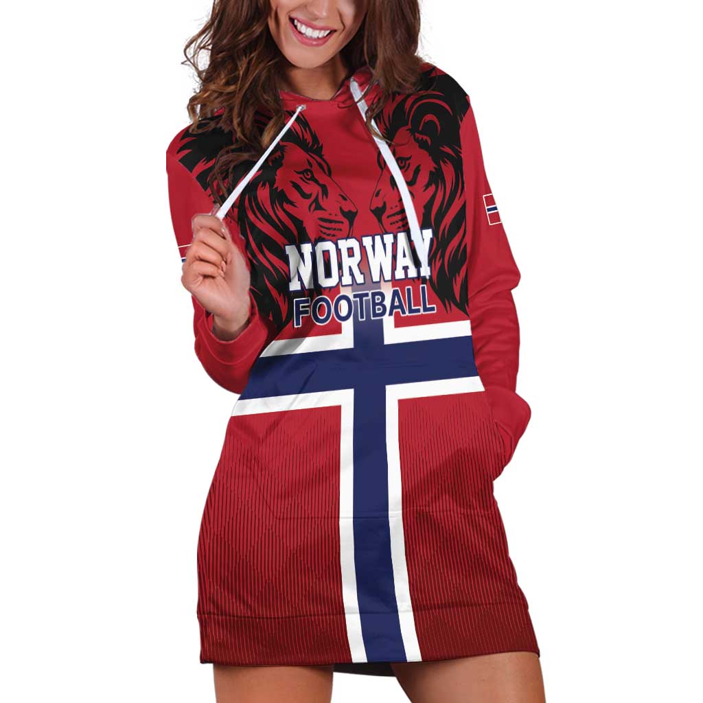 Custom Norway Football Hoodie Dress Lion Sporty Style