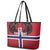Custom Norway Football Leather Tote Bag Lion Sporty Style