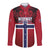 Custom Norway Football Long Sleeve Button Shirt Lion Sporty Style