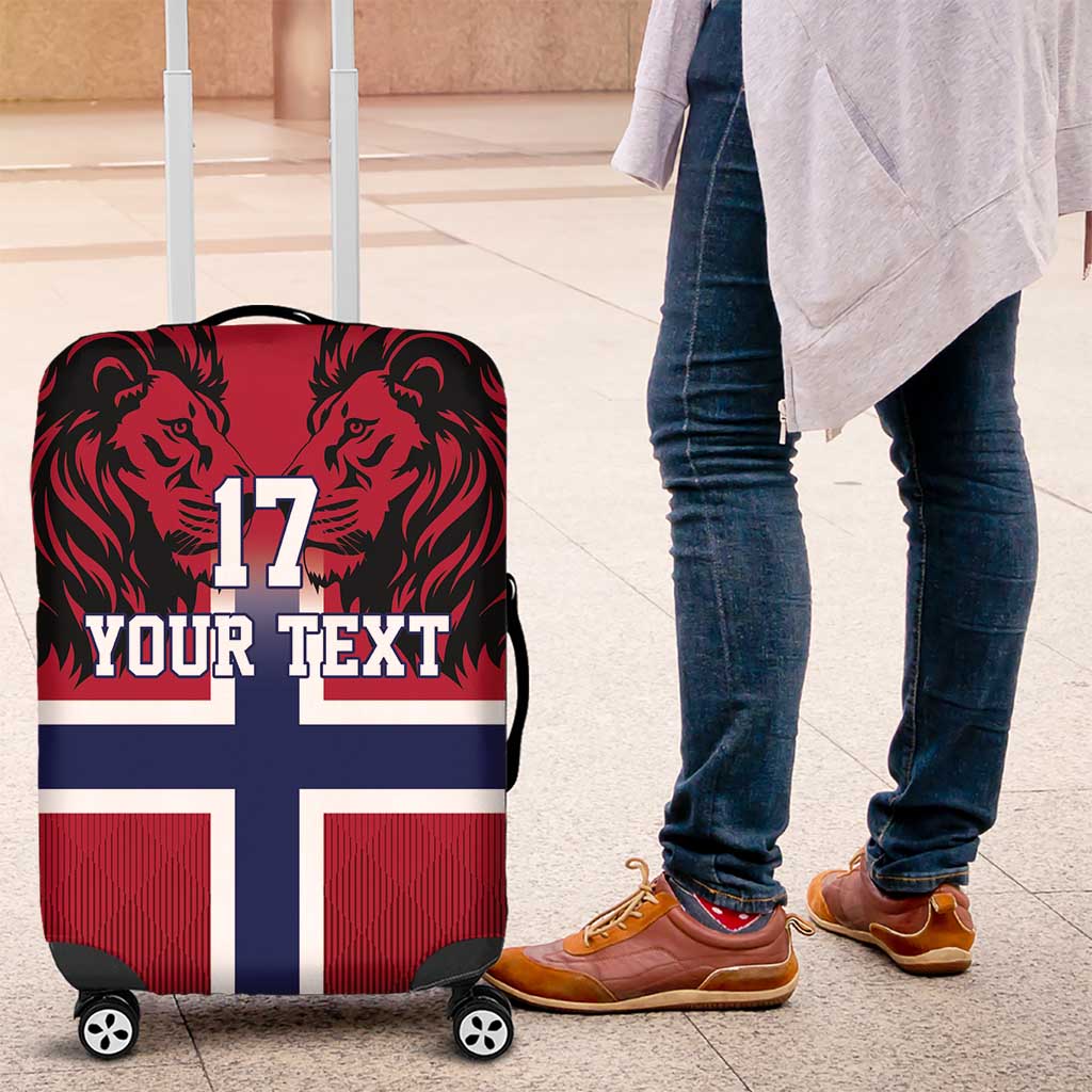 Custom Norway Football Luggage Cover Lion Sporty Style
