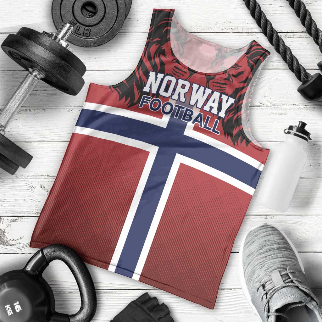 Custom Norway Football Men Tank Top Lion Sporty Style