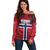 Custom Norway Football Off Shoulder Sweater Lion Sporty Style