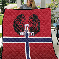 Custom Norway Football Quilt Lion Sporty Style