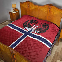 Custom Norway Football Quilt Lion Sporty Style