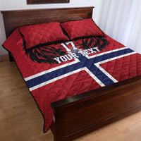Custom Norway Football Quilt Bed Set Lion Sporty Style