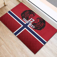 Custom Norway Football Rubber Doormat Lion Sporty Style