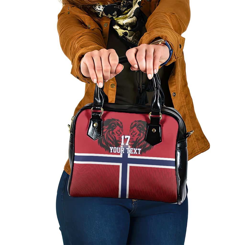 Custom Norway Football Shoulder Handbag Lion Sporty Style