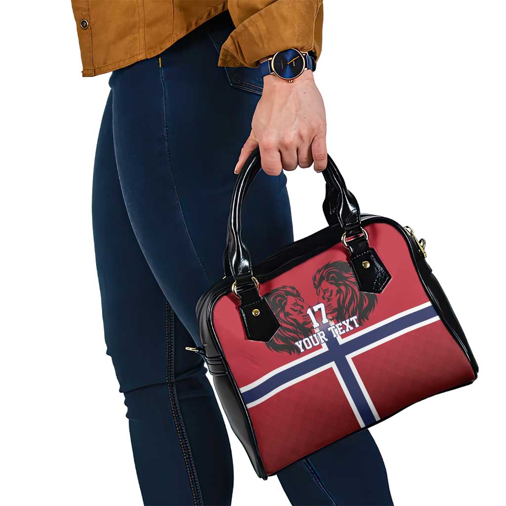 Custom Norway Football Shoulder Handbag Lion Sporty Style
