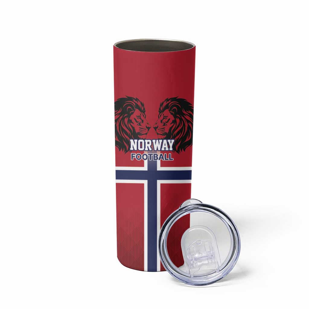 Custom Norway Football Skinny Tumbler Lion Sporty Style