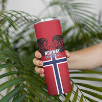 Custom Norway Football Skinny Tumbler Lion Sporty Style