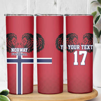 Custom Norway Football Skinny Tumbler Lion Sporty Style