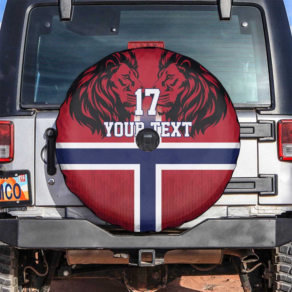 Custom Norway Football Spare Tire Cover Lion Sporty Style
