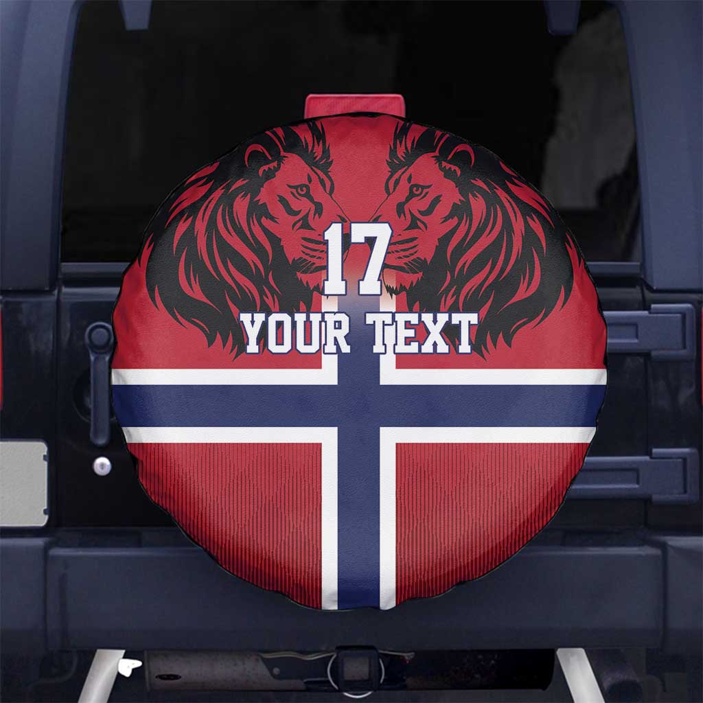 Custom Norway Football Spare Tire Cover Lion Sporty Style